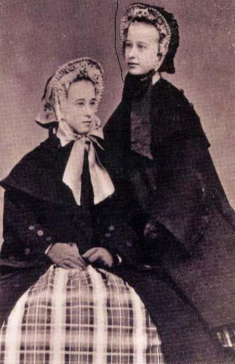 Kate and her sister around time they were orphaned.